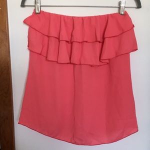 Pink Strapless Shirt